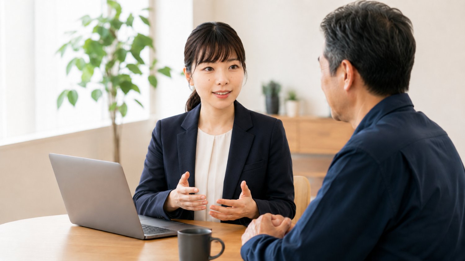 代表とお客様の対話